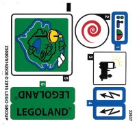 LEGO onderdeel Sticker Sheet for Set 40166 - (25806/6142938) 40166stk01