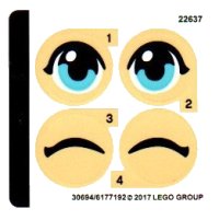 LEGO part Sticker Sheet for Set 40171 - (30694/6177192) 40171stk01