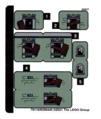 LEGO onderdeel Sticker Sheet for Set 40493 - (79110/6350445) 40493stk01