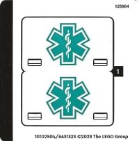 LEGO part Sticker Sheet for Set 40582 - (10102504/6431323) 40582stk01