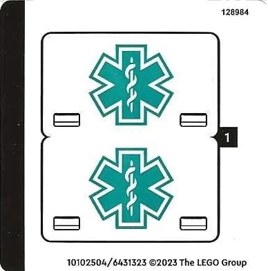 LEGO onderdeel Sticker Sheet for Set 40582 - (10102504/6431323) (40582stk01)