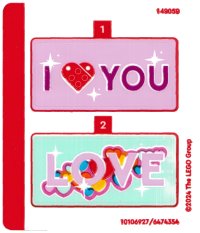 LEGO onderdeel Sticker Sheet for Set 40679 - (10106927/6474354) 40679stk01