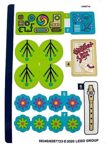LEGO part Sticker Sheet for Set 41252 - (66349/6287723) (41252stk01)