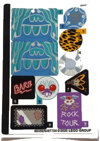 LEGO onderdeel Sticker Sheet for Set 41254 - (66350/6287724) 41254stk01
