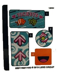 LEGO part Sticker Sheet for Set 41337 - (65017/6277443) 41337stk01