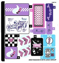 LEGO onderdeel Sticker Sheet for Set 41351 - (38021/6222320) 41351stk01