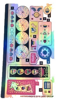 LEGO onderdeel Sticker Sheet for Set 41366, Iridescent Mirrored - (44878/6249624) 41366stk01