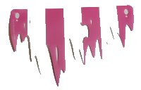 LEGO part Plastic Part for Set 41375 - Sail, Ragged with 4 Dark Pink and 3 White Stripes Pattern 41375pls01a