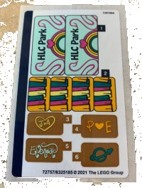 LEGO onderdeel Sticker Sheet for Set 41447 - (72757/6325185) 41447stk01