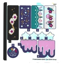 LEGO onderdeel Sticker Sheet for Set 41687, Iridescent Mirrored - (77530/6338034) 41687stk01