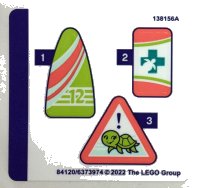 LEGO onderdeel Sticker Sheet for Set 41697 - (84120/6373974) 41697stk01