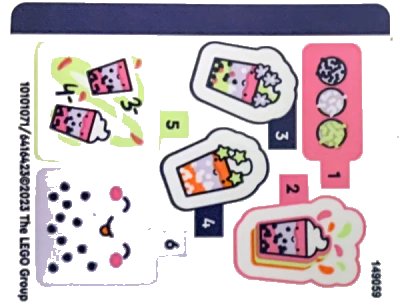 LEGO onderdeel Sticker Sheet for Set 41733 - (10101071/6416423) (41733stk01)