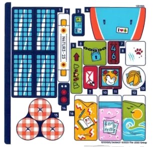 LEGO onderdeel Sticker Sheet for Set 41735 - (10101081/6416437) (41735stk01)