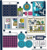 LEGO onderdeel Sticker Sheet for Set 41740 - (10101077/6416433) 41740stk01
