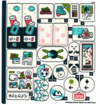 LEGO part Sticker Sheet for Set 41756 - (10104185/6442197) 41756stk01
