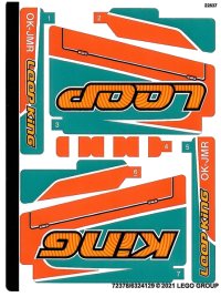 LEGO onderdeel Sticker Sheet for Set 42117 - (72378/6324129) 42117stk01