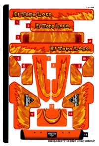 LEGO onderdeel Sticker Sheet for Set 42135 - (80224/6362701) 42135stk01