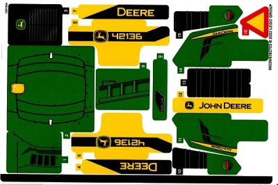 LEGO part Sticker Sheet for Set 42136 - (80226/6362703) (42136stk01)