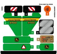 Sticker Sheet for Set 42168 - (10105324/6462837), LEGO part number 42168stk01