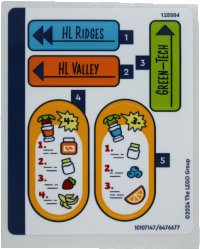 LEGO onderdeel Sticker Sheet for Set 42625 - (10107147/6476677) 42625stk01