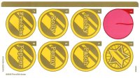 LEGO part Sticker Sheet for Set 43269 - (10114284-6554974) 43269stk01