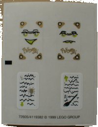 LEGO part Sticker Sheet for Set 5804 - (72605/4119382) 5804stk01