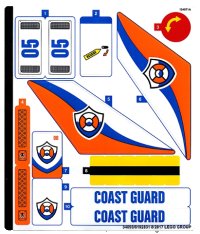 LEGO onderdeel Sticker Sheet for Set 60166 - (34093/6192831) 60166stk01