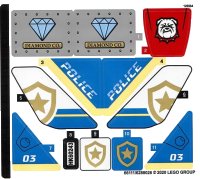 LEGO onderdeel Sticker Sheet for Set 60243 - (66111/6288026) 60243stk01