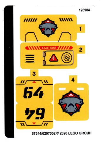 LEGO onderdeel Sticker Sheet for Set 60264 - (67544/6297052) (60264stk01)