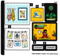 LEGO onderdeel Sticker Sheet for Set 60291 - (73961/6329611) 60291stk01