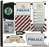 LEGO onderdeel Sticker Sheet for Set 60316 - (10100007/6398844) 60316stk01