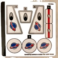 LEGO onderdeel Sticker Sheet for Set 60350, Sheet 1 - (10100078/6399211) 60350stk01