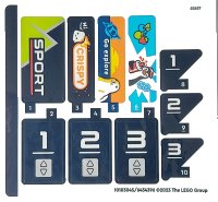 LEGO onderdeel Sticker Sheet for Set 60366 - (10103045/6434396) 60366stk01