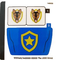 LEGO onderdeel Sticker Sheet for Set 60369 - (10101462/6420305) 60369stk01