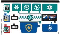 LEGO onderdeel Sticker Sheet for Set 60371 - (10101463/6420306) 60371stk01