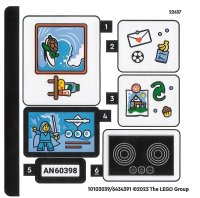 LEGO onderdeel Sticker Sheet for Set 60398 - (10103039/6434391) 60398stk01