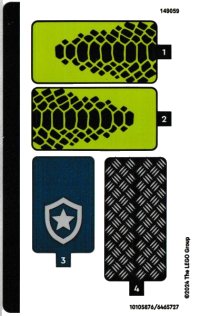 LEGO part Sticker Sheet for Set 60415 - (10105876/6465727) 60415stk01