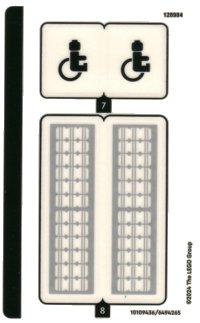 LEGO onderdeel Sticker Sheet for Set 60423, Sheet 2 - (10109436/6494265) 60423stk02