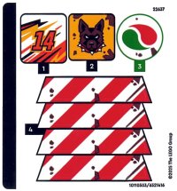 LEGO onderdeel Sticker Sheet for Set 60472 - (10110503/6521416) 60472stk01