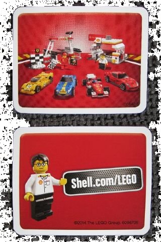 LEGO onderdeel Paper Card Insert Shell Racer Sets 2014 (110642-1) (6096706)