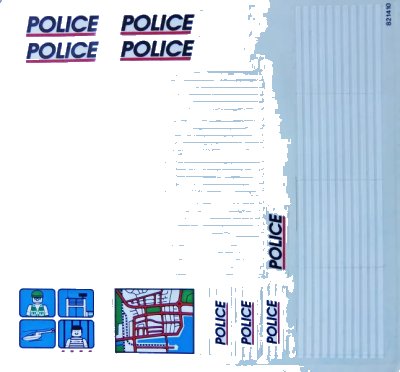 Sticker Sheet for Set 6398 - (821410) en bl color 0, numero de piece LEGO 6398stk01