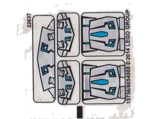 LEGO onderdeel Sticker Sheet for Set 70125 - (15756/6054988) (70125stk01)