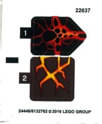 LEGO onderdeel Sticker Sheet for Set 70313 - International Version - (24446/6132762) 70313stk01a
