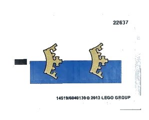 LEGO onderdeel Sticker Sheet for Set 70402 - (14519/6040139) (70402stk01)