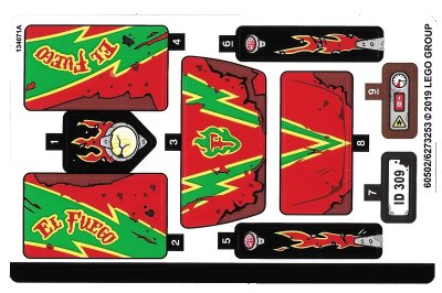 LEGO onderdeel Sticker Sheet for Set 70421 - (60502/6273253) (70421stk01)