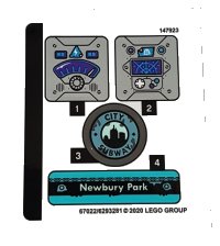 LEGO part Sticker Sheet for Set 70427 - (67022/6293281) 70427stk01