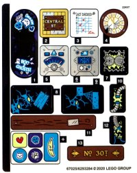 LEGO onderdeel Sticker Sheet for Set 70430 - (67025/6293284) 70430stk01