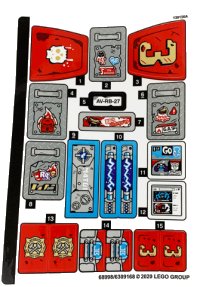 LEGO part Sticker Sheet for Set 70436 - (68998/6309168) 70436stk01