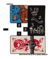 LEGO part Sticker Sheet for Set 70591 - North American Version - (26317/6147722) 70591stk01b