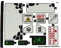 LEGO onderdeel Sticker Sheet for Set 70631 - (36937/6214568) 70631stk01